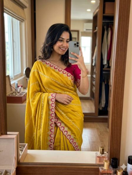 Astitva star georgette cash on delivery sarees